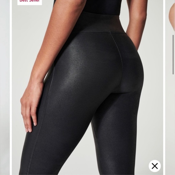 Spanx 2437 Faux Leather Leggings XL - Picture 4 of 9